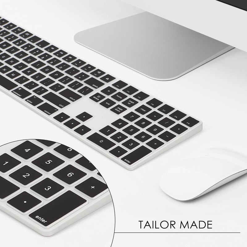 Allinside Black Cover for Apple iMac Magic Keyboard with Numeric Keypad MQ052LL/A A1843 US Layout - Image 3